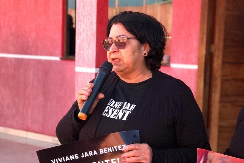 "Levei minha filha caminhando e, depois de dez dias, ela voltou num caixão." - Doraci Jara, mãe de Viviane Jara. (Foto Assessoria)