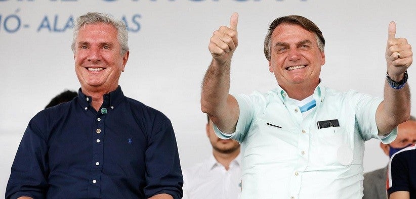 Fernando Collor de Mello e Jair Bolsonaro. Foto: Alan Santos/PR