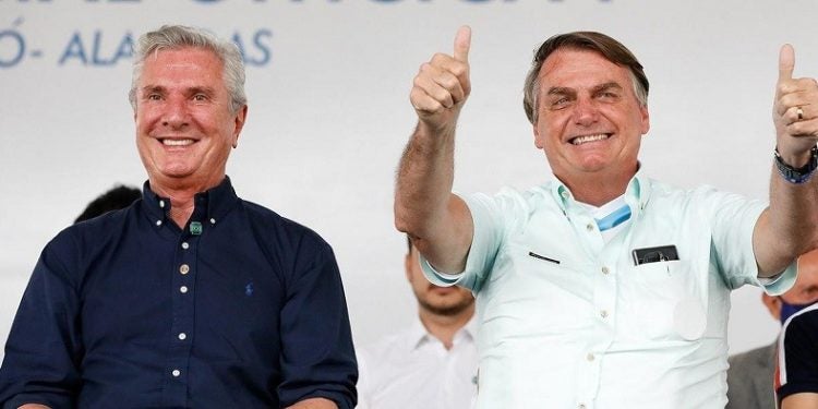 Fernando Collor de Mello e Jair Bolsonaro. Foto: Alan Santos/PR