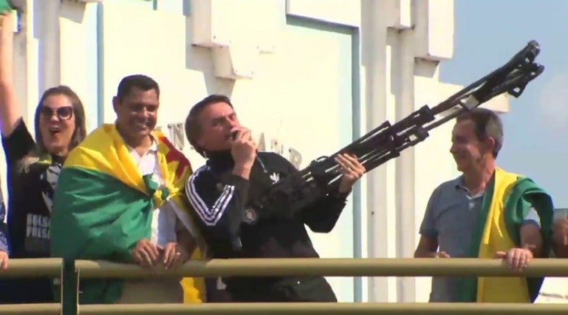 No Acre, em 2018, Bolsonaro fala em 'fuzilar a petralhada' e enviá-los à Venezuela - Foto: Reprodução