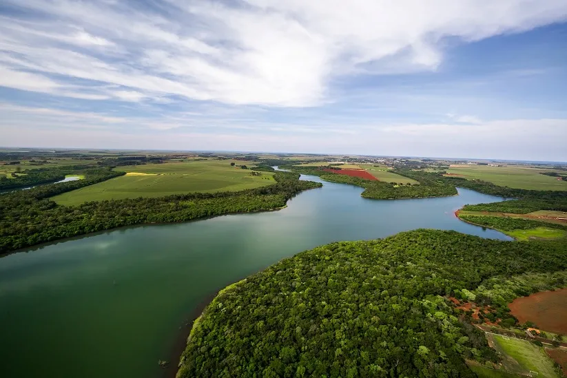Reservatório da Itaipu. Foto: Alexandre Marchetti/Itaipu Binacional