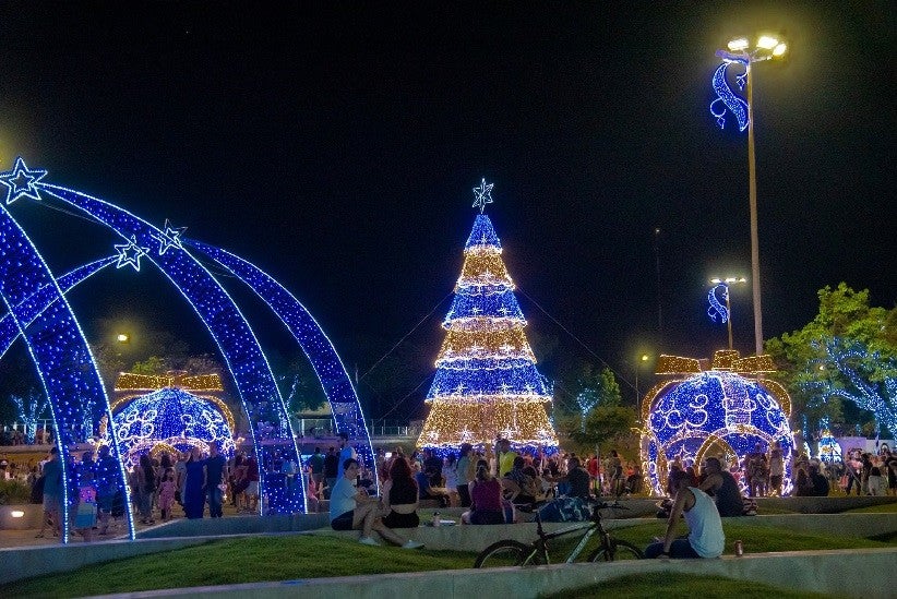 Iluminação no Gramadão começa no sábado. Foto: Rubens Fraulini/Itaipu Binacional