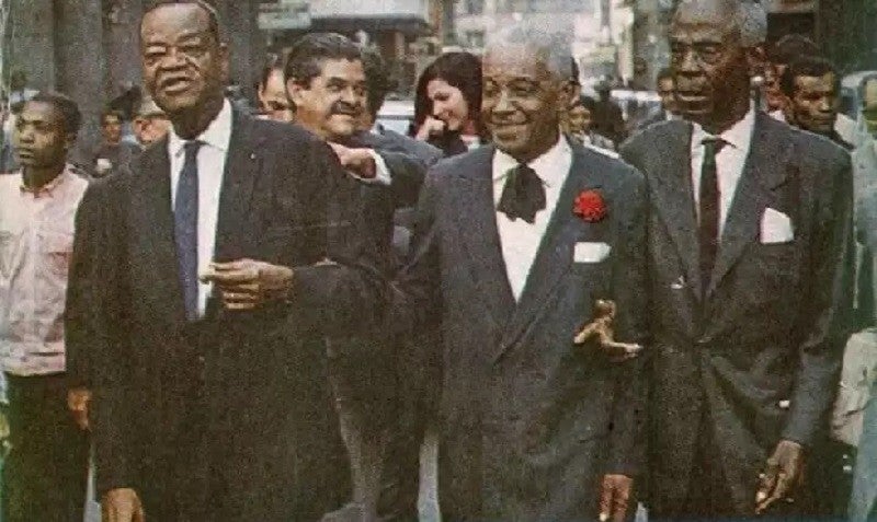 Na foto, Pixinguinha, João da Baiana e Donga.