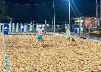 Treinamento de atletas na Arena Kirmayr / Crédito: Divulgação/Brisa Beach