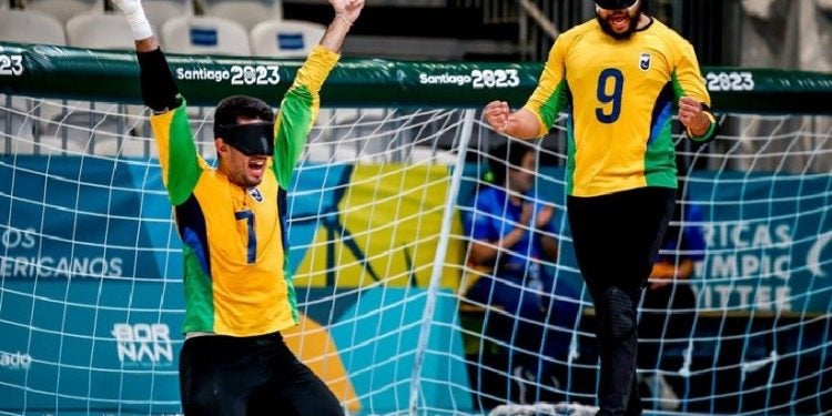 Equipe brasileira de goalball confirma o favoritismo em Santiago: tetracampeões. Foto: Miriam Jeske / CPB