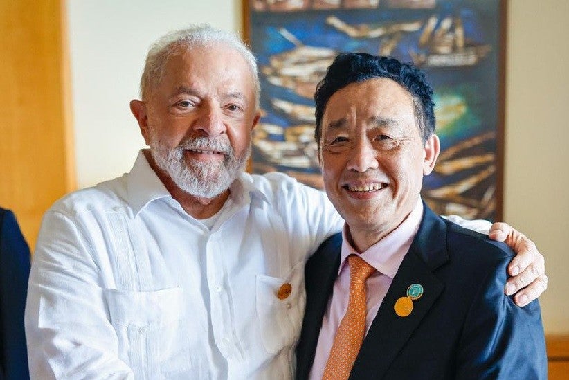 Lula e Qu Dongyu conversaram sobre a atuação em conjunto entre o Brasil e a FAO na luta contra a fome e a desigualdade no Brasil e no mundo - Foto: Ricardo Stuckert/PR