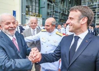 A visita de Macron ao Brasil envolveu uma série de agendas - ambientais, políticas e econômicas -, com compromissos em Belém (PA), Itaguaí (RJ), São Paulo (SP) e Brasília (DF) - Foto: Ricardo Stuckert/PR