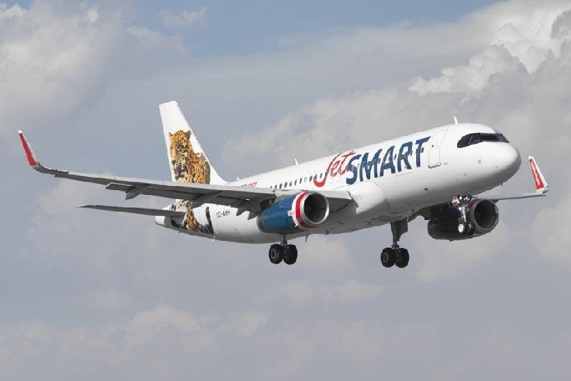 A frota da JetSmart Airlines é composta por aeronaves Airbus das famílias A320 e A320neo - Foto: Divulgação