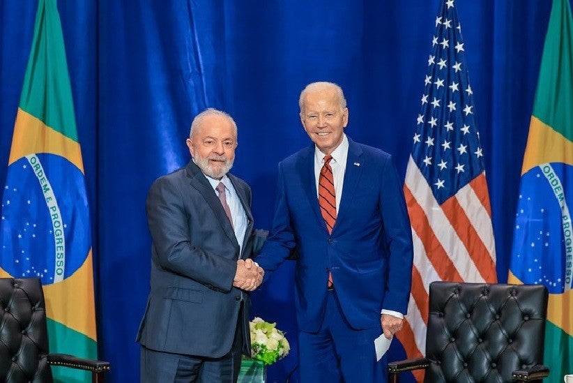 Presidentes Lula e Joe Biden durante reunião bilateral nesta quarta, 20/9, em Nova York. Foto: Ricardo Stuckert / PR