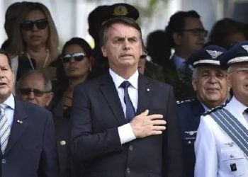 Bolsonaro durante um ato militar em setembro do ano passado.Foto: Andre Borges/Gtres