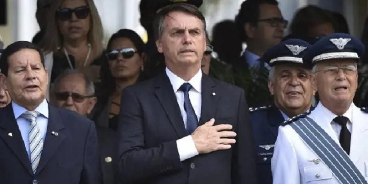 Bolsonaro durante um ato militar em setembro do ano passado.Foto: Andre Borges/Gtres