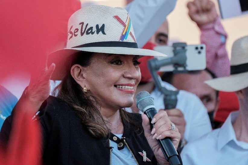 A principal candidata das eleições em Honduras, Xiomara Castro - Yoseph Amaya - 20 nov 21/Reuters