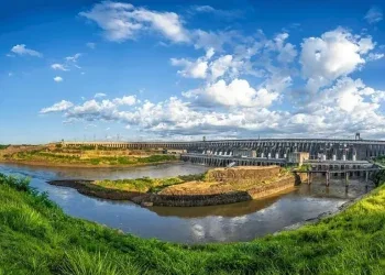Usina completa 40 anos de produção neste domingo (5). Foto: Alexandre Marchetti/Itaipu Binacional