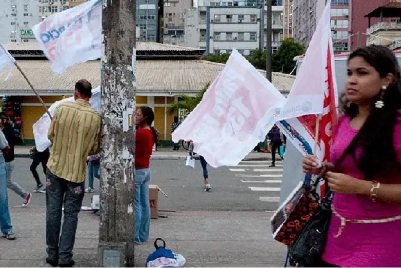 Campanha municipal em Florianópolis antes da proibição de financiamento privado: em 2020 teto de gastos tende a diminuir propaganda ostensiva nas ruas - Foto: Paula Cinquetti/COFOJ