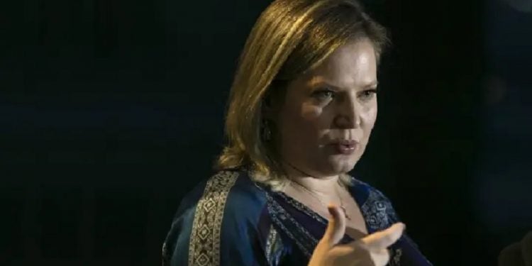 Joice Hasselmann no plenário da Câmara dos Deputados