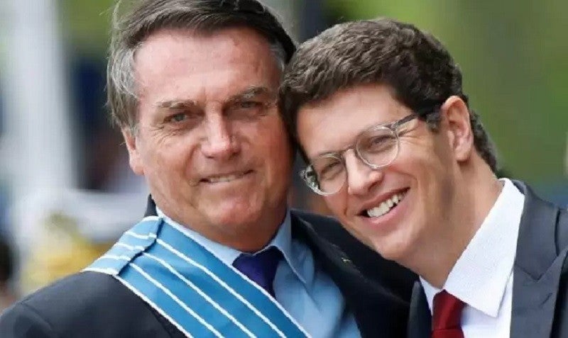 Íntimo de Bolsonaro, Ricardo Salles é elogiado por chefe da PF, de quem sofre investigação. Reprodução: Folha/UOL