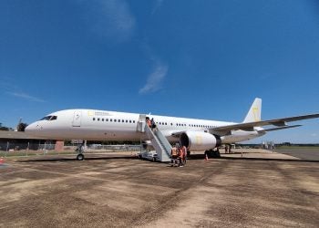 Pouso do Boeing 757 demandou operação especial da CCR Aeroportos Welyton Manoel/CCR Aeroportos