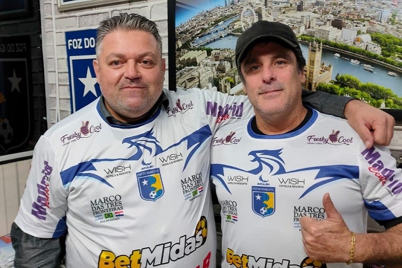 Arif Osman (Presidente) e Armando Garcia (Diretor de Futebol Feminino), do Foz do Iguaçu FC - Foto: Foz Futebol