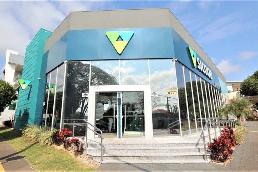 Ponto de atendimento do Sicoob em Medianeira, na Região Oeste - Foto Divulgação