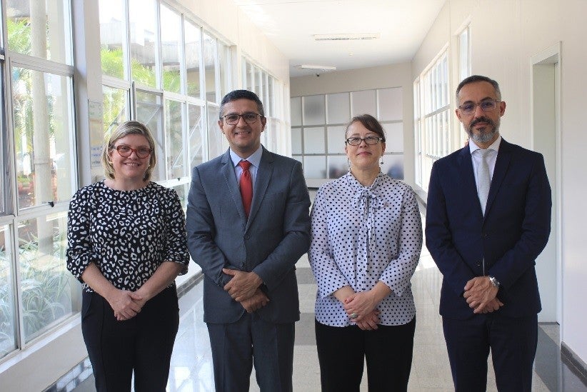 Novo Conselho Diretor do HMCC: Lorete Roeder (diretora técnica), Gilmar de Oliveira (diretor superintendente), Patrícia dos Reis (diretora assistencial) e Sidney Franco (diretor administrativo-financeiro). Foto: Deborah Black/HMCC