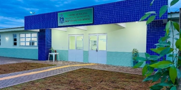 Maior Cmei do município leva nome da professora Viviane Jara Benitez (Foto Assessoria)