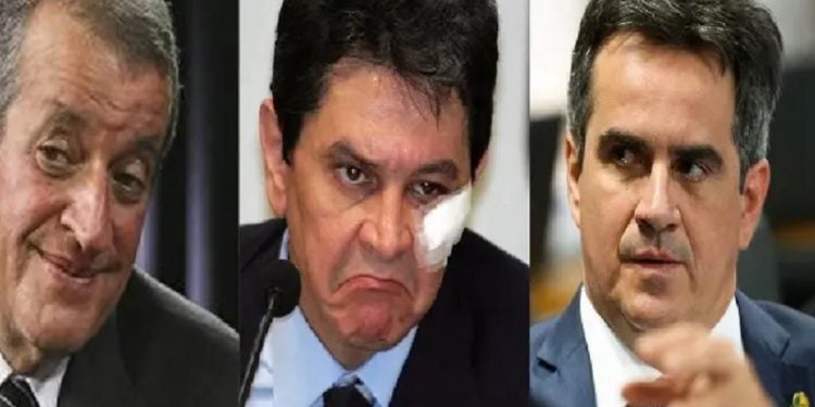 Bolsonaro e seus velhos amigos da velha política: Valdemar Costa Neto, Roberto Jefferson e Ciro Nogueira. Fotomontagem HP