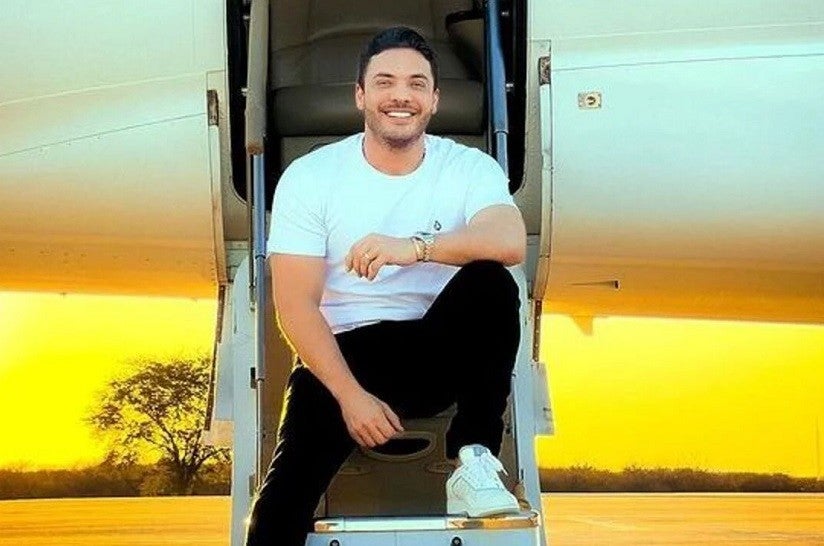 Wesley Safadão em seu avião particular. Foto: Reprodução/ Instagram