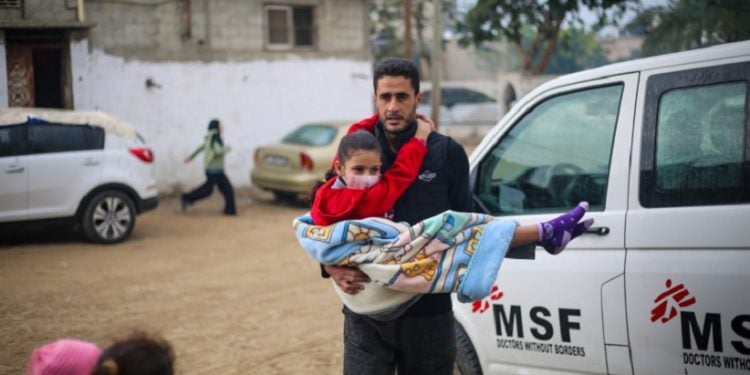 Hospital de Campanha Indonésio de Rafah. Gaza, 27 de dezembro de 2023. © MSF