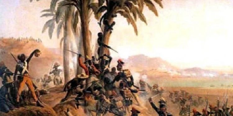 Combate entre tropas haitianas e francesas