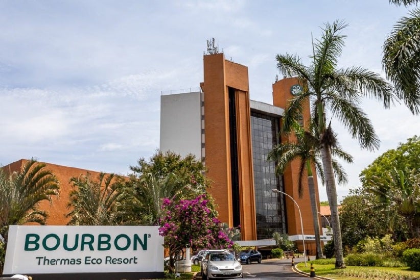 Fachada do Bourbon Thermas Eco Resort. Foto: Divulgação.