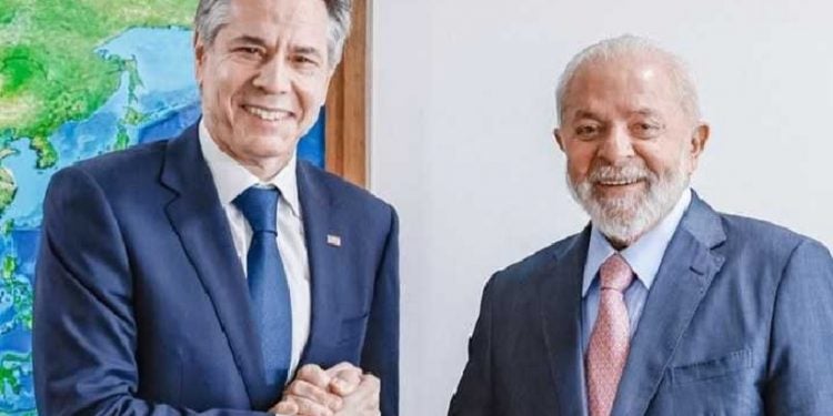 Presidente Lula e Secretário de Estado dos EUA Antony Blinken