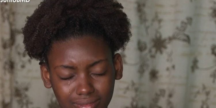 Menina fez relato a reportagem da TV Globo. Foto: Reprodução