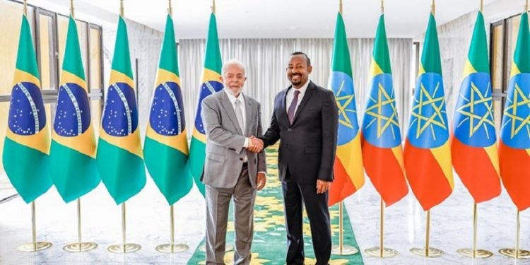 Reunião bilateral entre o presidente Lula e o primeiro-ministro da Etiópia Abiy Ahmed - foto: Ricardo Stuckert/PR