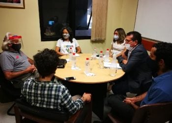 Fotografía de inicio: Reunión de la comitiva con la Comisión de DDHH del Congreso de la Nación.