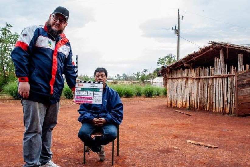 Diretor Vander Colombo durante filmagens de Três Alves - Foto: Paulo Porto