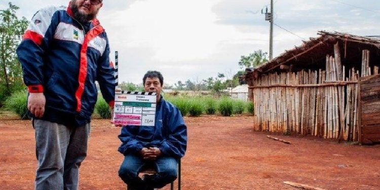 Diretor Vander Colombo durante filmagens de Três Alves - Foto: Paulo Porto