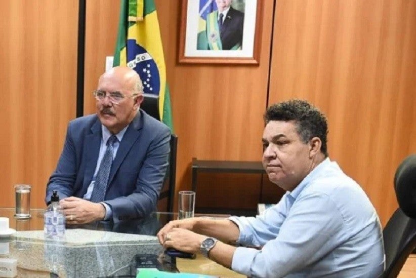 Pastor Arilton Moura ao lado do ex-ministro da educação Milton Ribeiro / Reprodução/Instagram