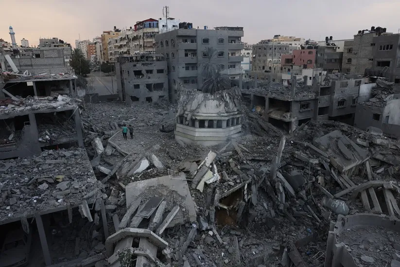 Destruição em Gaza. © Mohammed ABED