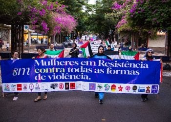 Marcha foi marcada pela diversidade, unindo vários segmentos sociais – foto: Fernando Benega/Marcha das Mulheres