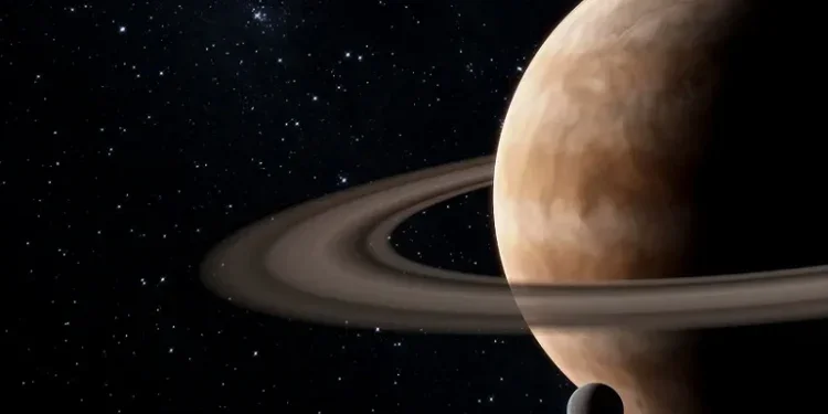 Foto: Reprodução/FreePik Lua e Saturno se aproximam na próxima sexta e "encontro" será exibido ao vivo