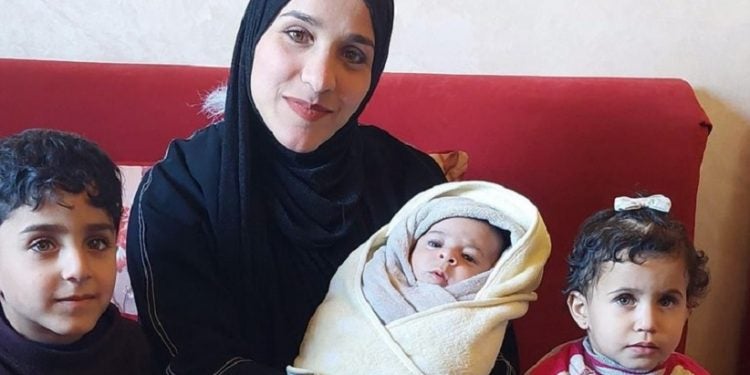 Família que recebeu autorização para cruzar a fronteira entre Gaza e o Egito. Foto: Arquivo pessoal.