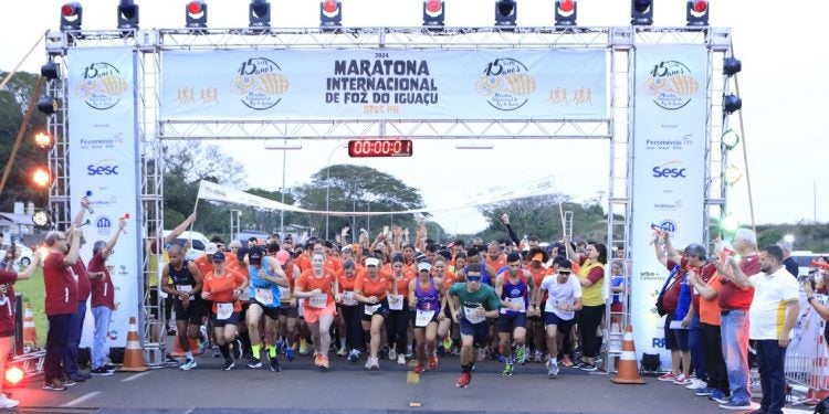 Novidade deste ano, corrida de 5 km dentro da Itaipu 
Foto: Jhonatan Gusberti