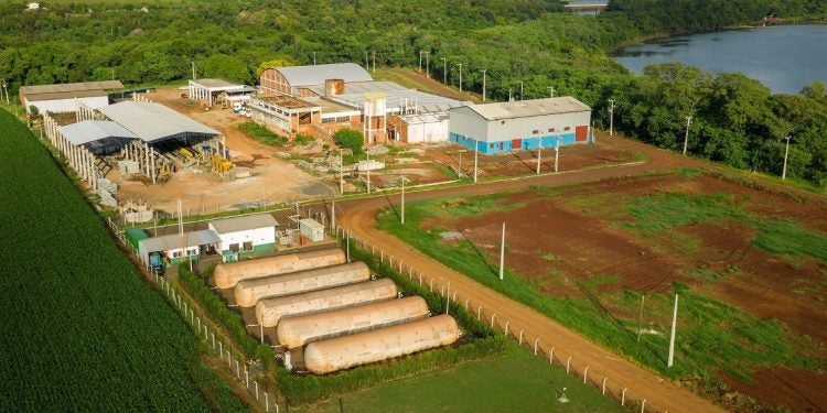 Usina de biogás de Entre Rios do Oeste. Foto: Edino Krug/Itaipu Binacional