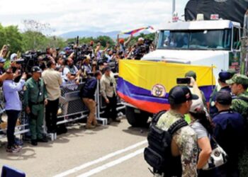 Em 26 de setembro de 2022, o transporte de carga voltará a transitar pela Ponte Internacional Simón Bolívar. Foto Mincomercio