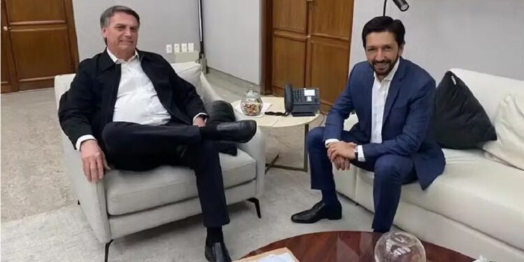 O ex-presidente Jair Bolsonaro (PL) e o prefeito de São Paulo, Ricardo Nunes (MDB) (Foto: Divulgação)