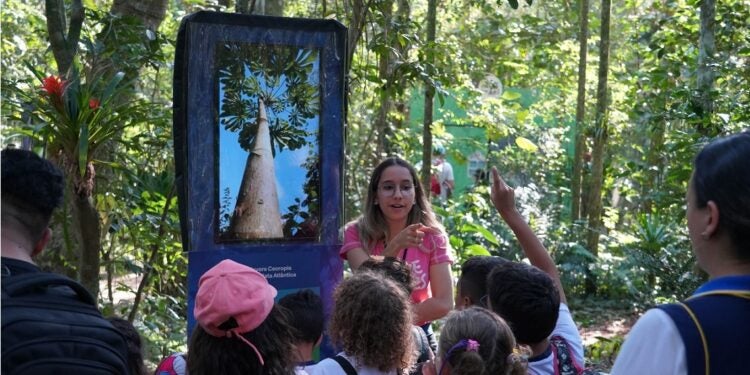 Gabriela Possato Moreira, supervisora pedagógica de Educação para Conservação do Parque das Aves