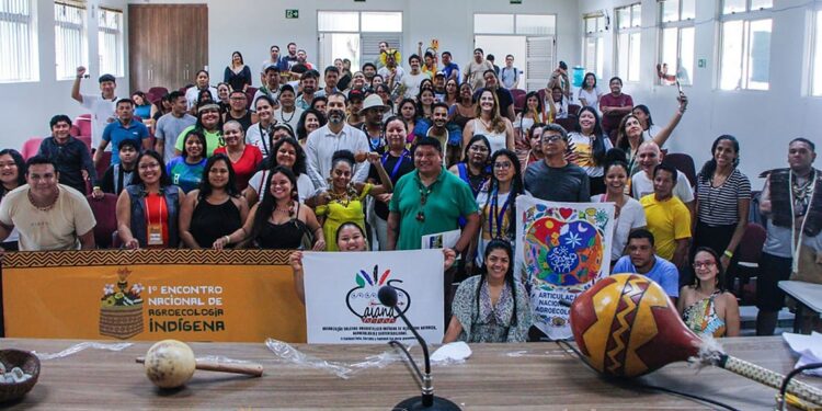 Participantes do I ENAI em Brasília. Foto: Juan R. da Silva/GT Povos Indígenas-ANA.