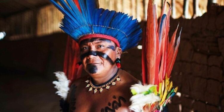 Fernando Palimitheli, cacique da comunidade Palimiú, na Terra Indígena Yanomami | Foto: Bruno Mancinelle - Casa de Governo/CC