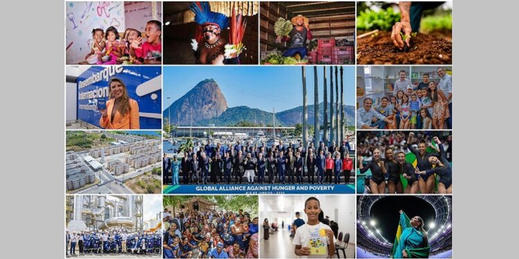Mosaico dos impactos da presença das políticas federais país afora. Fotos: Ricardo Stuckert / PR, COB, CPB, Min. Cidades, Min. Turismo, Getty Images, Estevam Costa / PR