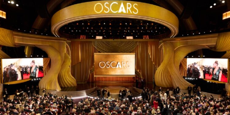 Imagem reprodução da cerimônia do Oscar 2024